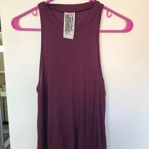 Free people maroon flowy tank